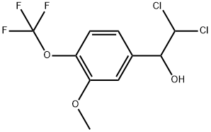 2,2-Dichloro-1-(3-methoxy-4-(trifluoromethoxy)phenyl)ethanol Structure