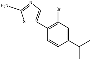 5-(2-bromo-4-isopropylphenyl)thiazol-2-amine Structure