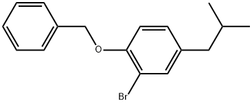 1-(Benzyloxy)-2-bromo-4-isobutylbenzene Structure