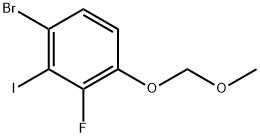 1-Bromo-3-fluoro-2-iodo-4-(methoxymethoxy)benzene Struktur
