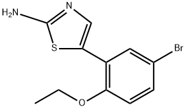 5-(5-Bromo-2-ethoxyphenyl)thiazol-2-amine Struktur