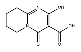2-羟基-4-氧代-6,7,8,9-四氢-4H-吡啶[1,2-A]嘧啶-3-羧酸 结构式