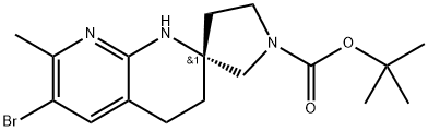 INDEX NAME NOT YET ASSIGNED|(R)-6-溴-7-甲基-3,4-二氢-1H-螺[[1,8]萘啶-2,3'-吡咯烷]-1'-甲酸叔丁酯