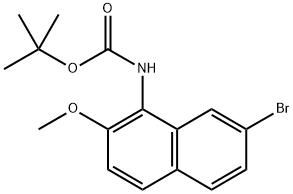 (7-溴-2-甲氧基萘-1-基)氨基甲酸叔丁酯, 2756522-44-6, 结构式