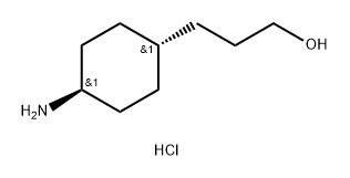 Cyclohexanepropanol, 4-amino-, hydrochloride (1:1), trans- Structure