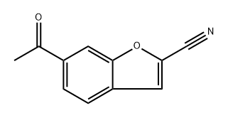 6-乙酰基苯并呋喃-2-甲腈,2756972-23-1,结构式