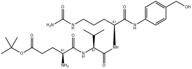 GLU(OTBU)-VAL-CIT-PAB-OH 结构式