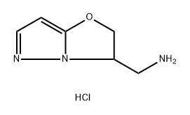 Pyrazolo[5,1-b]oxazole-3-methanamine, 2,3-dihydro-, hydrochloride (1:1) Structure