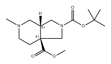 1H-Pyrrolo[3,4-c]pyridine-2,7a-dicarboxylic acid, hexahydro-5-methyl-, 2-(1,1-dimethylethyl) 7a-methyl ester, (3aR,7aS)-rel-|REL-2-(叔丁基) 7A-甲基 (3AR,7AS)-5-甲基六氢-1H-吡咯并[3,4-C]吡啶-2,7A-二羧酸酯