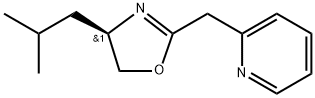 Pyridine, 2-[[(4R)-4,5-dihydro-4-(2-methylpropyl)-2-oxazolyl]methyl]- Struktur