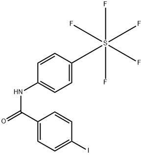 4-碘-N-(4-(五氟化硫)苯基)苯甲酰胺,2757085-55-3,结构式