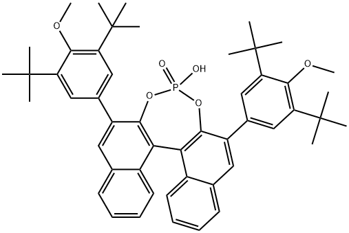 (11BS)-2,6-双[3,5-双(1,1-二甲基乙基)-4-甲氧基苯基]-4-羟基-4-氧化物-二萘并[2,1-D:1',2'-F][1,3,2]二氧杂磷杂环庚烯,2757287-50-4,结构式