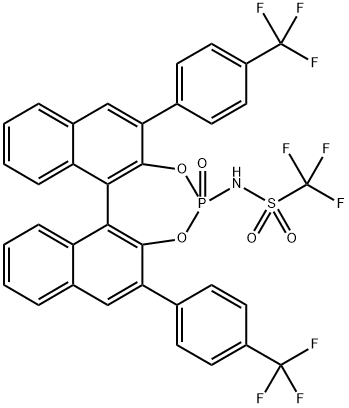 1,1,1-Trifluoro-N-((11bS)-4-oxido-2,6-bis(4-(trifluoromethyl)phenyl)dinaphtho[2,1-d:1',2'-f][1,3,2]dioxaphosphepin-4-yl)methanesulfonamide|1,1,1-三氟-N-((11BS)-4-氧化-2,6-双(4-(三氟甲基)苯基)二萘并[[2,1-D:1',2'-F][1,3,2]二氧杂磷杂环庚-4-基)甲磺酰胺