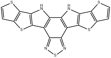 Dithieno[2'',3'':4',5']thieno[2',3':4,5]pyrrolo[3,2-e:2',3'-g][2,1,3]benzothiadiazole, 12,13-dihydro- Struktur