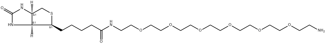 生物素-六聚乙二醇-氨基 结构式