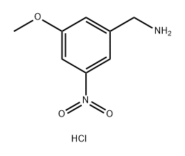(3-甲氧基-5-硝基苯基)甲胺盐酸盐,2757729-98-7,结构式