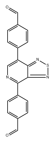 4,4'-([1,2,5]噻二唑并[3,4-C]吡啶-4,7-二基)二苯甲醛,2757730-01-9,结构式