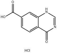 4-Oxo-3,4-dihydroquinazoline-7-carboxylic acid hydrochloride Struktur