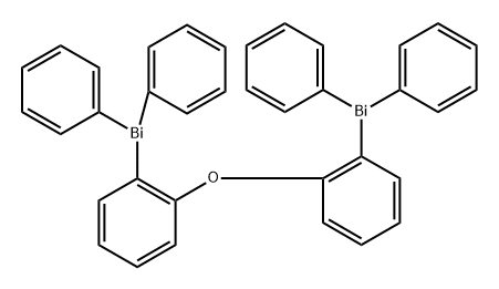 (氧双(2,1-亚苯基))双(二苯基铋) 结构式