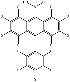 Boronic acid, B-[10-(phenyl-2,3,4,5,6-d5)-9-anthracenyl-1,2,3,4,5,6,7,8-d8]- Structure