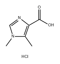 1,5-二甲基-1H-咪唑-4-羧酸盐酸盐 结构式