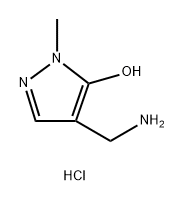 4-(氨甲基)-1-甲基1H-吡唑-5-醇二盐酸盐, 2758003-15-3, 结构式