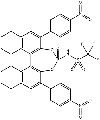 2758008-05-6 (11BR)-N-(2,6-双(4-硝基苯基)-4-氧化-8,9,10,11,12,13,14,15-八氢二萘并[2,1-D:1',2'-F][1,3,2]二氧杂磷杂环庚-4-基)-1,1,1-三氟甲磺酰胺