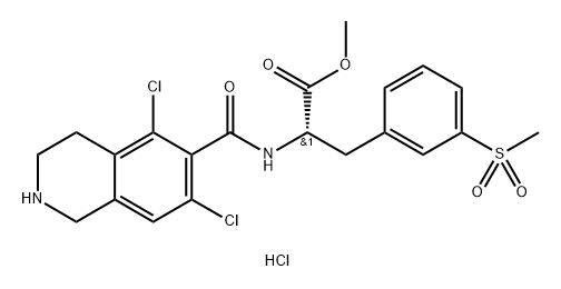 methyl (S)-2-(5,7-dichloro-1,2,3,4-tetrahydroisoquinoline-6-carboxamido)-3-(3-(methylsulfonyl)phenyl) propanoate hydrochloride|立他司特杂质
