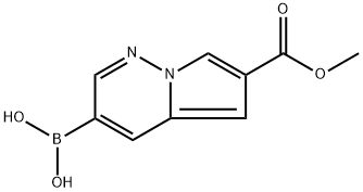 (6-(Methoxycarbonyl)pyrrolo[1,2-b]pyridazin-3-yl)boronic acid Structure