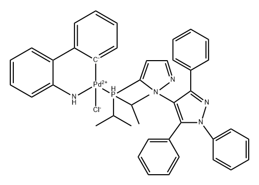 2758890-44-5 氯[5-二异丙基膦-1',3',5'-三苯基-1,4'-二-1H-吡唑](2'-氨基-1,1'-联苯-2-基)钯(II)