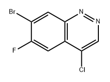 7-溴-4-氯-6-氟辛啉 结构式