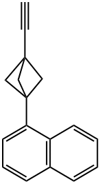 1-(3-Ethynyl-bicyclo[1.1.1]pent-1-yl)-naphthalene Struktur