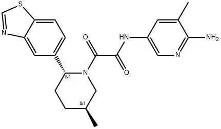 2760481-53-4 1-PIPERIDINEACETAMIDE, N-(6-AMINO-5-METHYL-3-PYRIDINYL)-2-(5-BENZOTHIAZOLYL)-5-METHYL-Α-OXO-, (2R,5S)-试剂