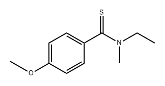 N-ethyl-4-methoxy-N-methylbenzothioamide Struktur