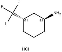 (1S,3S)-3-Trifluoromethyl-cyclohexylamine hydrochloride 结构式