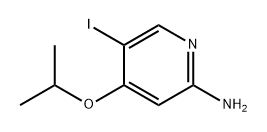 5-Iodo-4-isopropoxypyridin-2-amine 化学構造式