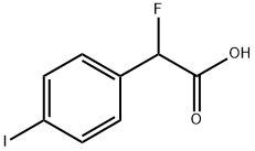 2-氟-2-(4-碘苯基)乙酸 结构式