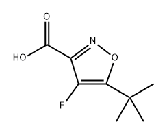 5-(叔丁基)-4-氟异噁唑-3-羧酸, 2761040-27-9, 结构式