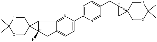 INDEX NAME NOT YET ASSIGNED|(5AS,6AR)-2-((5AS,6AR)-2',2'-二甲基-5A,6A-二氢-5H-螺[环丙烷并[4,5]环戊并[1,2-B]吡啶-6,5'-[1,3]二噁烷]-2-基)-2',2'-二甲基-5A,6A-二氢-5H-螺[环丙烷并[4,5]环戊并[1,2-B]吡啶-6,5'-[1,3]二噁烷