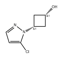 cis-3-(5-chloropyrazol-1-yl)cyclobutanol 结构式