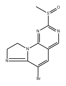 6-溴-2-(甲基亚磺酰基)-8,9-二氢咪唑并[1',2':1,6]吡啶并[2,3-D]嘧啶,2761069-97-8,结构式