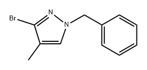 1-苄基-3-溴-4-甲基-1H吡唑, 2761090-30-4, 结构式