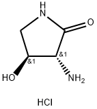 rel-(3R,4S)-3-Amino-4-hydroxypyrrolidin-2-one hydrochloride Struktur