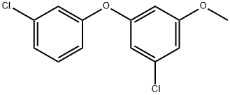 1-Chloro-3-(3-chlorophenoxy)-5-methoxybenzene 结构式