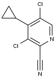 3,5-二氯-4-环丙基吡啶腈,2762048-15-5,结构式