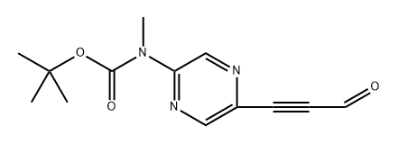 tert-Butyl methyl(5-(3-oxoprop-1-yn-1-yl)pyrazin-2-yl)carbamate|叔丁基甲基(5-(3-氧代丙酸-1-炔-1-基)吡嗪-2-基)氨基甲酸酯