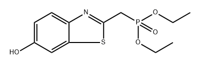 ((6-羟基苯并[D]噻唑-2-基)甲基)膦酸二乙酯 结构式