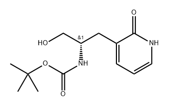 (S)-tert-Butyl (1-hydroxy-3-(2-oxo-1,2-dihydropyridin-3-yl)propan-2-yl)carbamate Structure