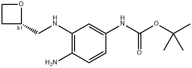 tert-butyl (S)-(4-amino-3-((oxetan-2-ylmethyl)amino)phenyl)carbamate 结构式