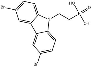 (2-(3,6-DIBROMO-9H-CARBAZOL-9-YL)ETHYL)PHOSPHONIC ACID,2762888-11-7,结构式